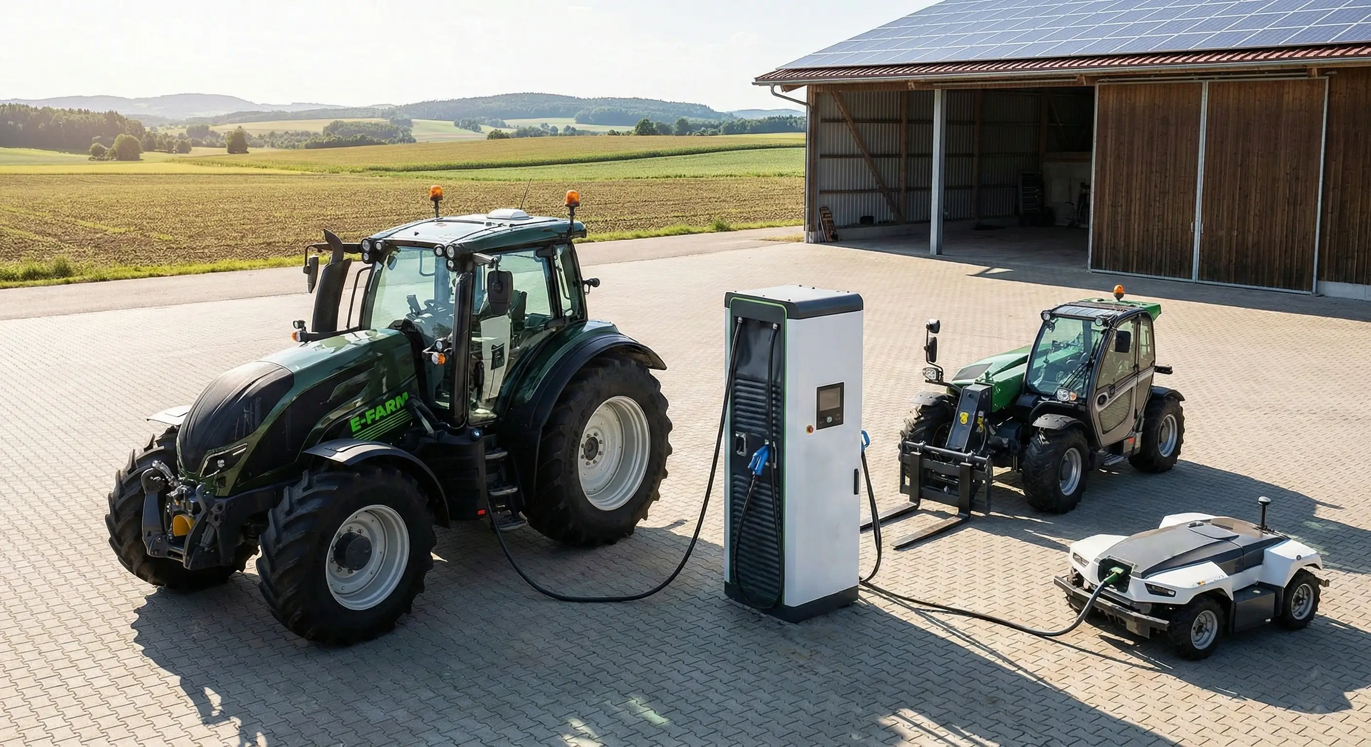 Ricarica mezzi agricoli elettrici